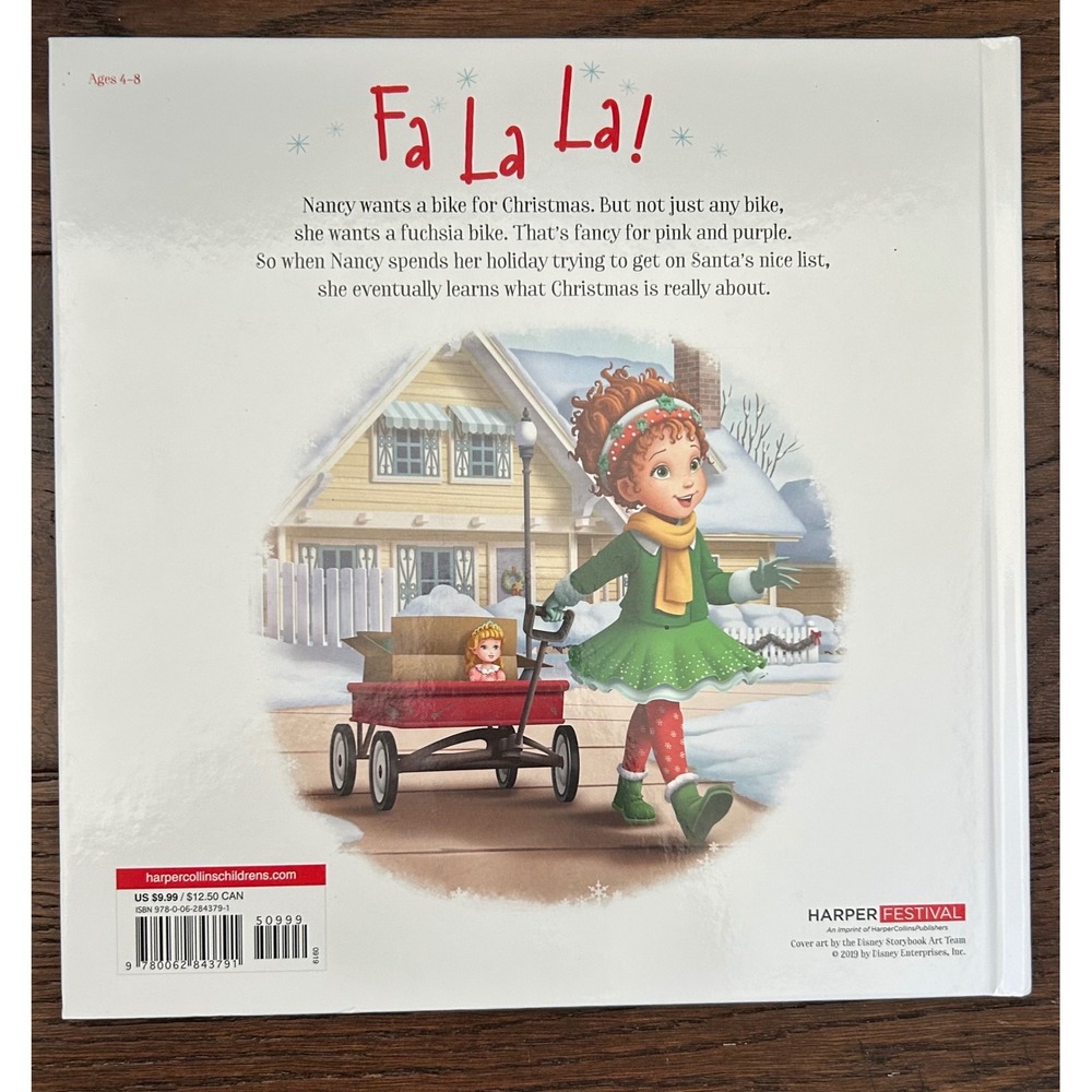 Disney Junior Fancy Nancy and the Nice‎ List Christmas Book xmas - Picture 2 of 2
